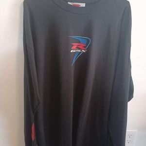 Suzuki Factory FX GSX-R GSXR Black Long Sleeve Tee T-Shirt 2XL Mens Adult